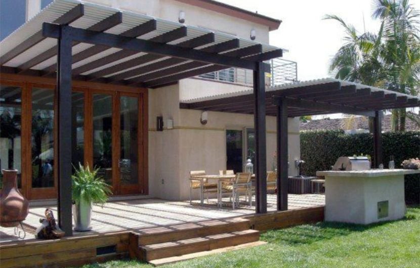 Metal Roof Covered Patio Plans